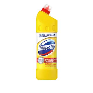 Сантехниканы тазалау құралы Domestos "Лимон балғындығы", 1000 мл / Дәретхана және жуынатын бөлме құралдары oe.kz Сантехниканы тазалау құралы Domestos "Лимон балғындығы", 1000 мл / Дәретхана және жуынатын бөлме құралдары