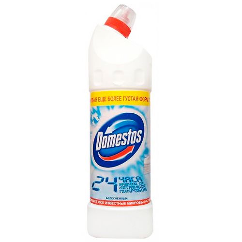 Средство для чистки сантехники Domestos "Белоснежный", 500 мл / Чистящие средства