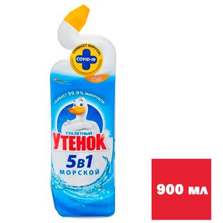 Средство для уборки туалета Утенок "Морской" XL, 900 мл / Средства для туалетов и ванных комнат
