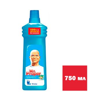 Средство для мытья полов и стен Mr.Proper "Океан", 750 мл / Средства для мытья полов