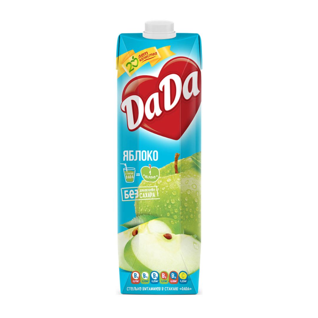 Сок DaDa "Зеленое яблоко", 0,95 л / Напитки и энергетики