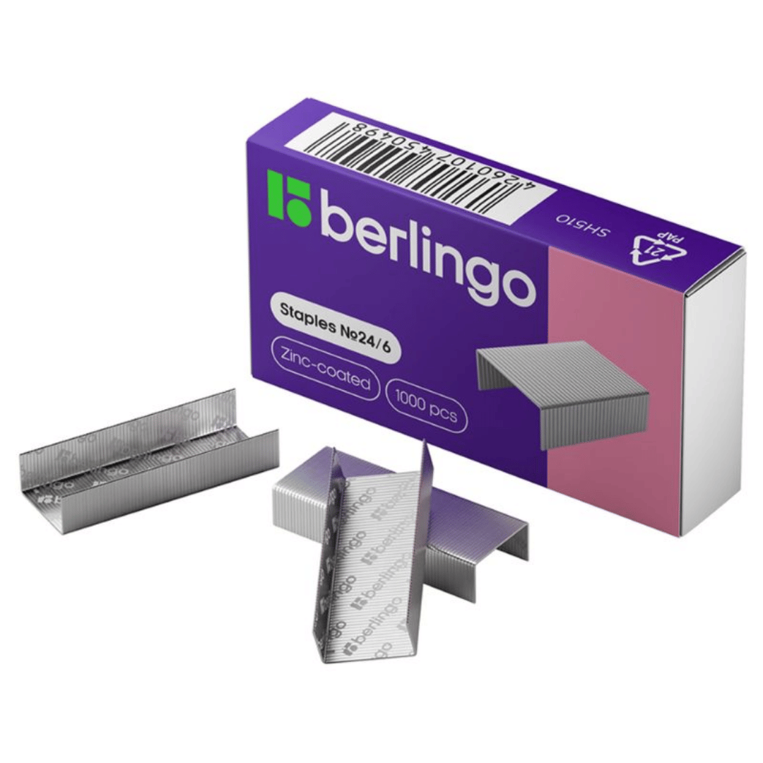 Степлерге арналған қапсырмалар Berlingo №24/6 / Степлерлер қапсырмалары №2 oe.kz Степлерге арналған қапсырмалар Berlingo №24/6 / Степлерлер қапсырмалары №2
