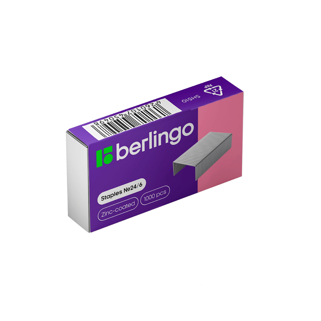 Скобы для степлера Berlingo №24/6 / Скобы для степлеров