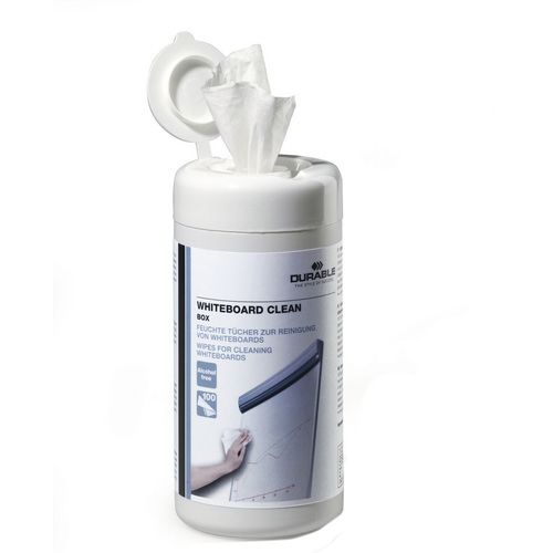 Салфетки влажные Durable для магнитно-маркерных досок, 100 шт/туба / Губки для досок №2 oe.kz Салфетки влажные Durable для магнитно-маркерных досок, 100 шт/туба / Губки для досок №2