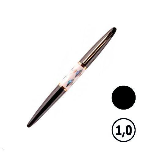 Ручка шариковая Centrum "Shell", 1,0 мм, с поворотным механизмом, черная / Ручки премиум-класса