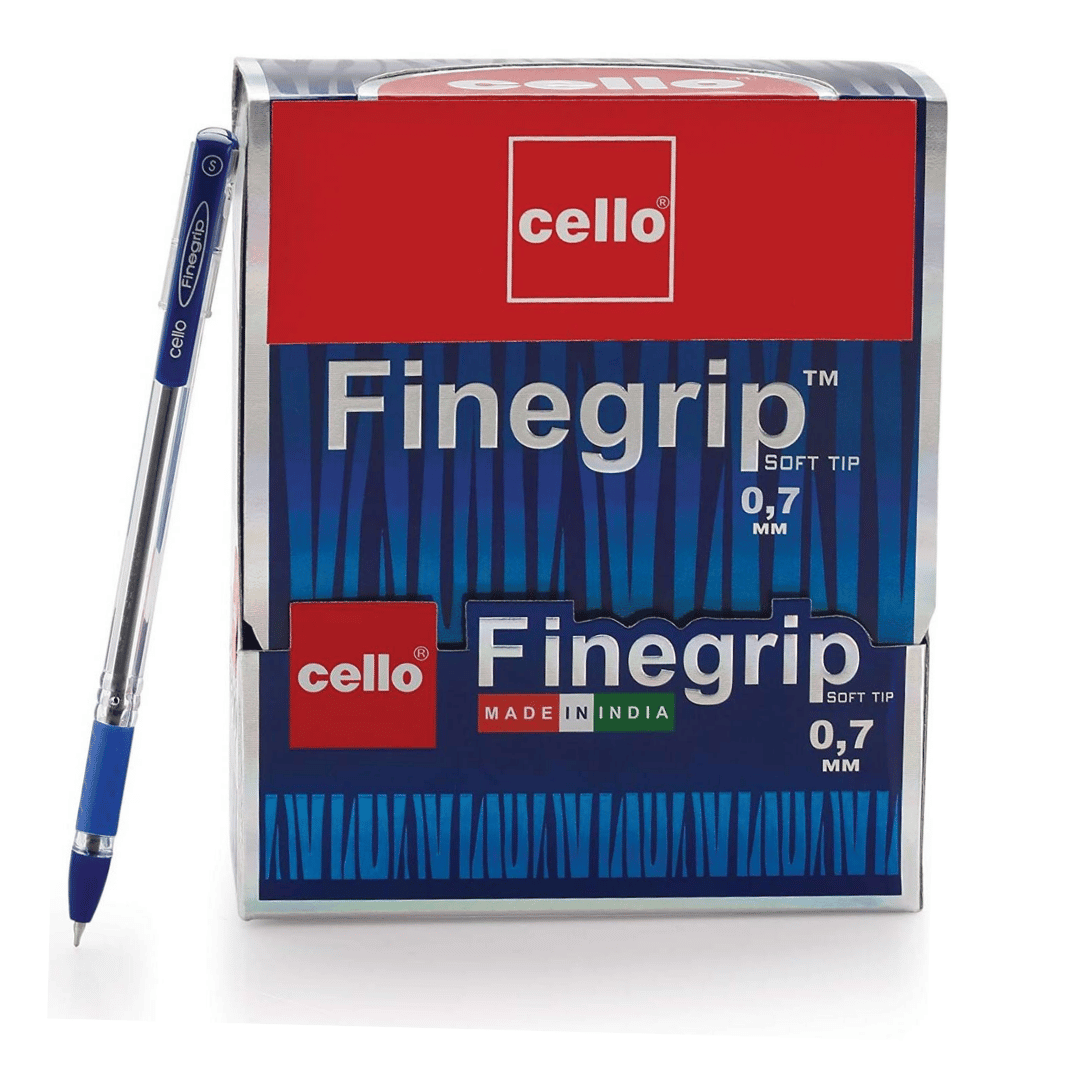Шарлы қалам Cello "Finegrip", 0,7 мм, көк, баға бір дана үшін / Автоматты емес шарлы қаламдар №2
