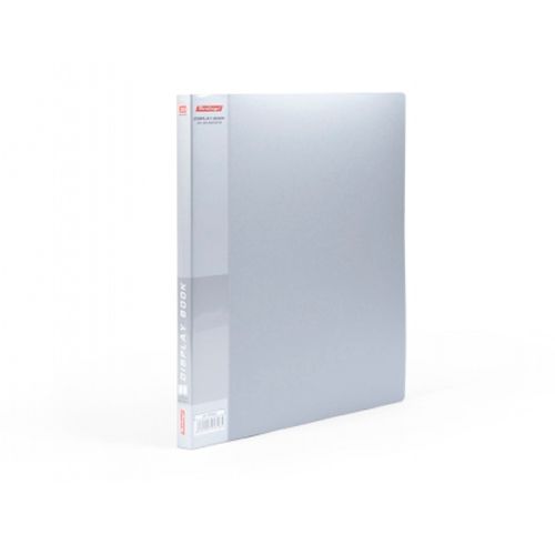 Папка файловая на 40 файлов Berlingo, А4 формат, корешок 25 мм, серый металлик / Папки файловые №3