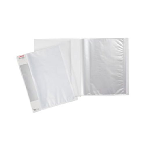 Папка файловая на 40 файлов Berlingo, А4 формат, корешок 21 мм, белая полупрозрачная / Папки файловые