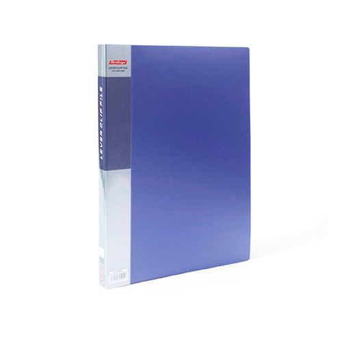 Папка Berlingo с зажимом, А4 формат, корешок 21 мм, фиолетовый металлик / Папки с зажимом