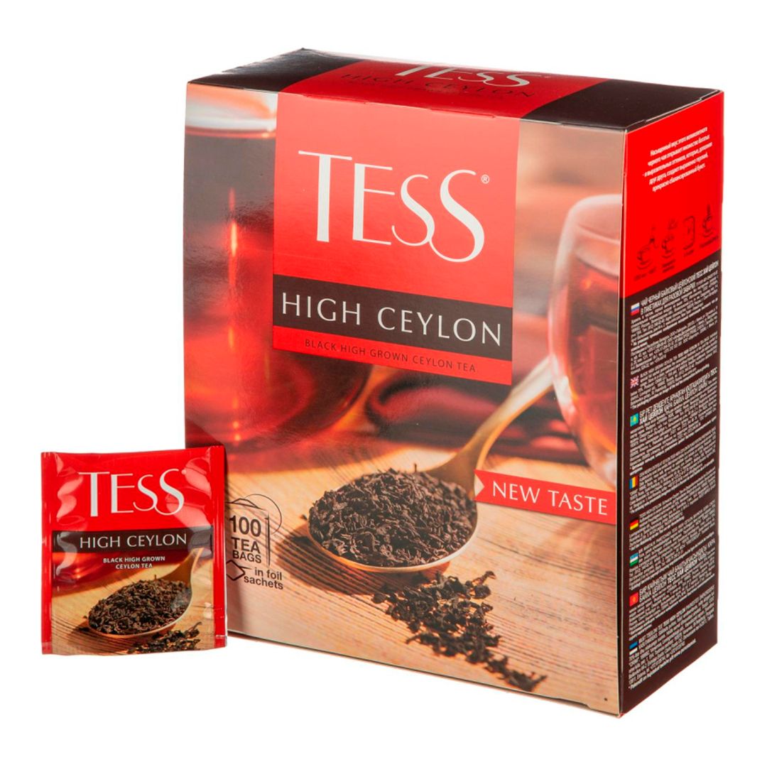 Шай Tess High Ceylon, черный, 100 қалташа