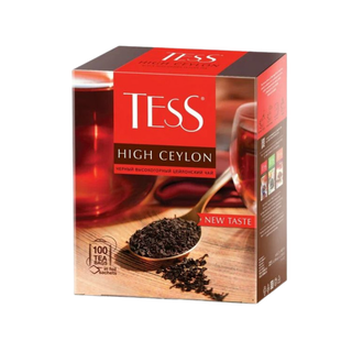 Шай Tess High Ceylon, черный, 100 қалташа / Қалташалардағы шай