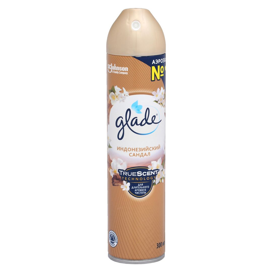 Освежитель воздуха Glade "Индонезийский сандал", 300 мл / Освежители воздуха oe.kz Освежитель воздуха Glade "Индонезийский сандал", 300 мл / Освежители воздуха