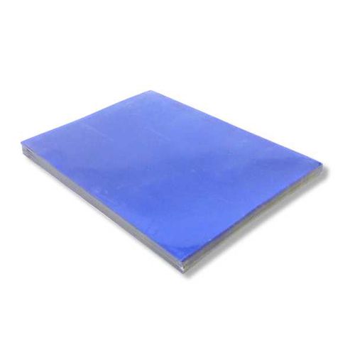 Обложки для переплета пластиковые Bindermax, А4, 200 мкм, полупрозрачные синие, 100 шт. / Пластиковые обложки №2