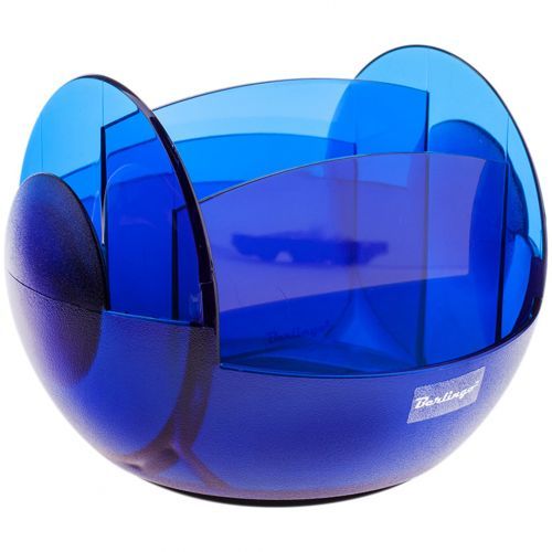 Настольная подставка Berlingo FR, 150*120 мм, вращающая, синяя / Подставки без наполнения