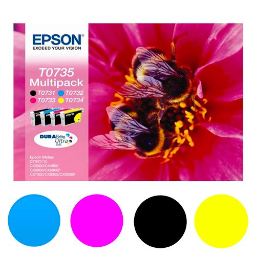 Картридж оригинальный Epson T0735 для C79/CX3900/4900/5900, цветной / null №2