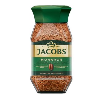 Ерігіш кофе Jacobs Monarch, 190 гр, шыны ыдыста / Ерігіш кофе