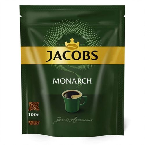 Ерігіш кофе Jacobs Monarch, 190 гр, вакуумды қаптамада