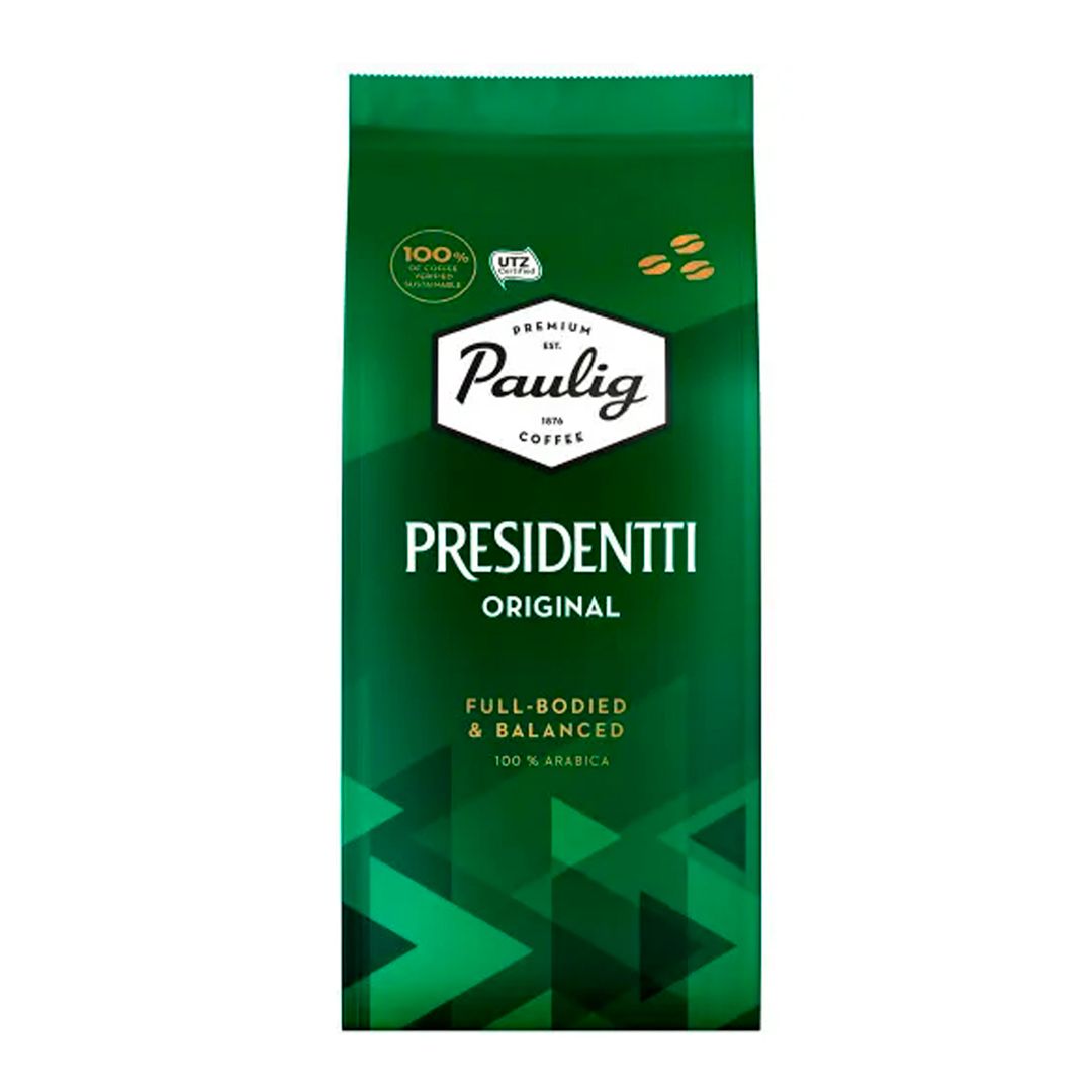 Кофе в зернах Paulig "Presidentti Original", светлой обжарки, 250 гр / Кофе зерновой oe.kz Кофе в зернах Paulig "Presidentti Original", светлой обжарки, 250 гр / Кофе зерновой