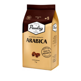 Кофе в зернах Paulig "Arabica", средней обжарки, 1000 гр / Кофе зерновой