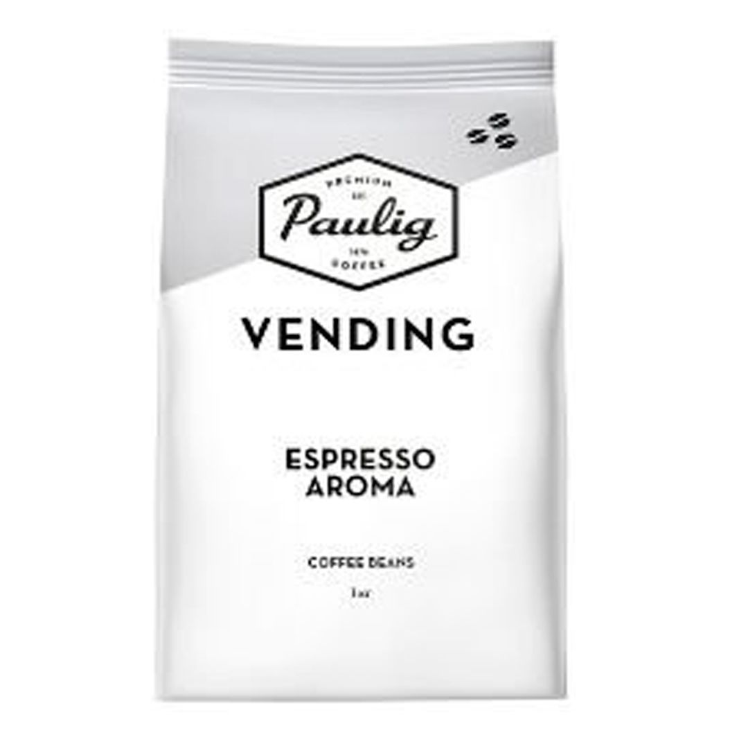 Кофе дәндері Paulig "Vending Espresso Aroma", қаралап қуырылған, 1000 гр / Дәнді кофе