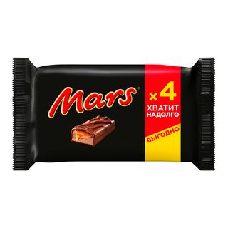 Шоколадные батончики Mars Мультипак, 4 шт/упак, 160 гр / Шоколад