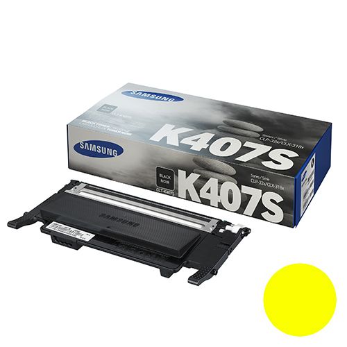 Картридж оригинальный Samsung CLT-Y407S CLP-320/325/CLX-3180/3185, желтый / Картриджи  цветные
