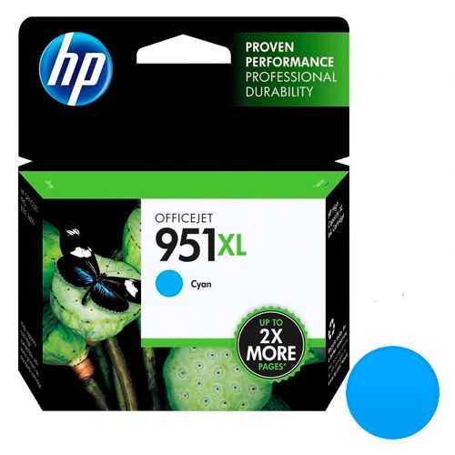 Картридж оригинальный HP CN046AE №951XL для OfficeJet Pro-251/276/8100/8600/8615/8625/8640, голубой / null