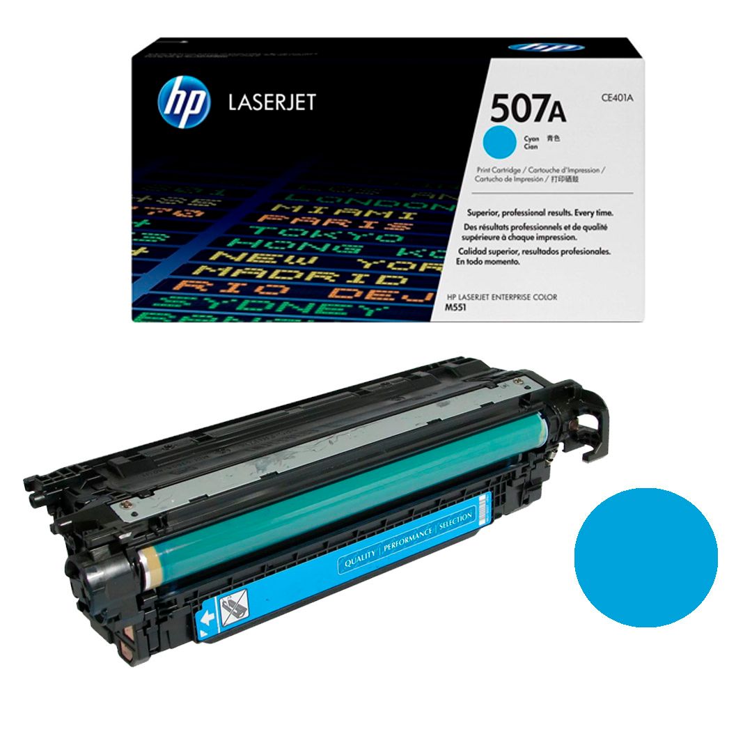 Картридж оригинальный HP CE401A 507A для Color LJ M551, голубой / null oe.kz Картридж оригинальный HP CE401A 507A для Color LJ M551, голубой / null