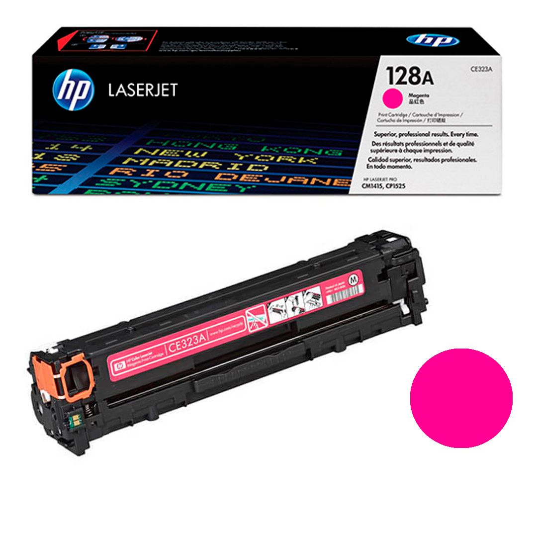 HP CE323A түпнұсқалық картриджі Color LJ CP1525/CM1415 үшін, қызылкүрең / Түсті картридждер