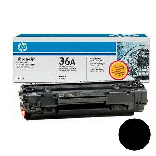 Картридж оригинальный HP CB436A для  LJ P1505/M1120/M1522, черный / Картриджи  черные