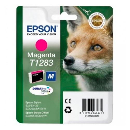 Картридж оригинальный Epson T1283 for Stylus Photo S22/SX125  SX420W/SX425W/BX305F, пурпурный / null