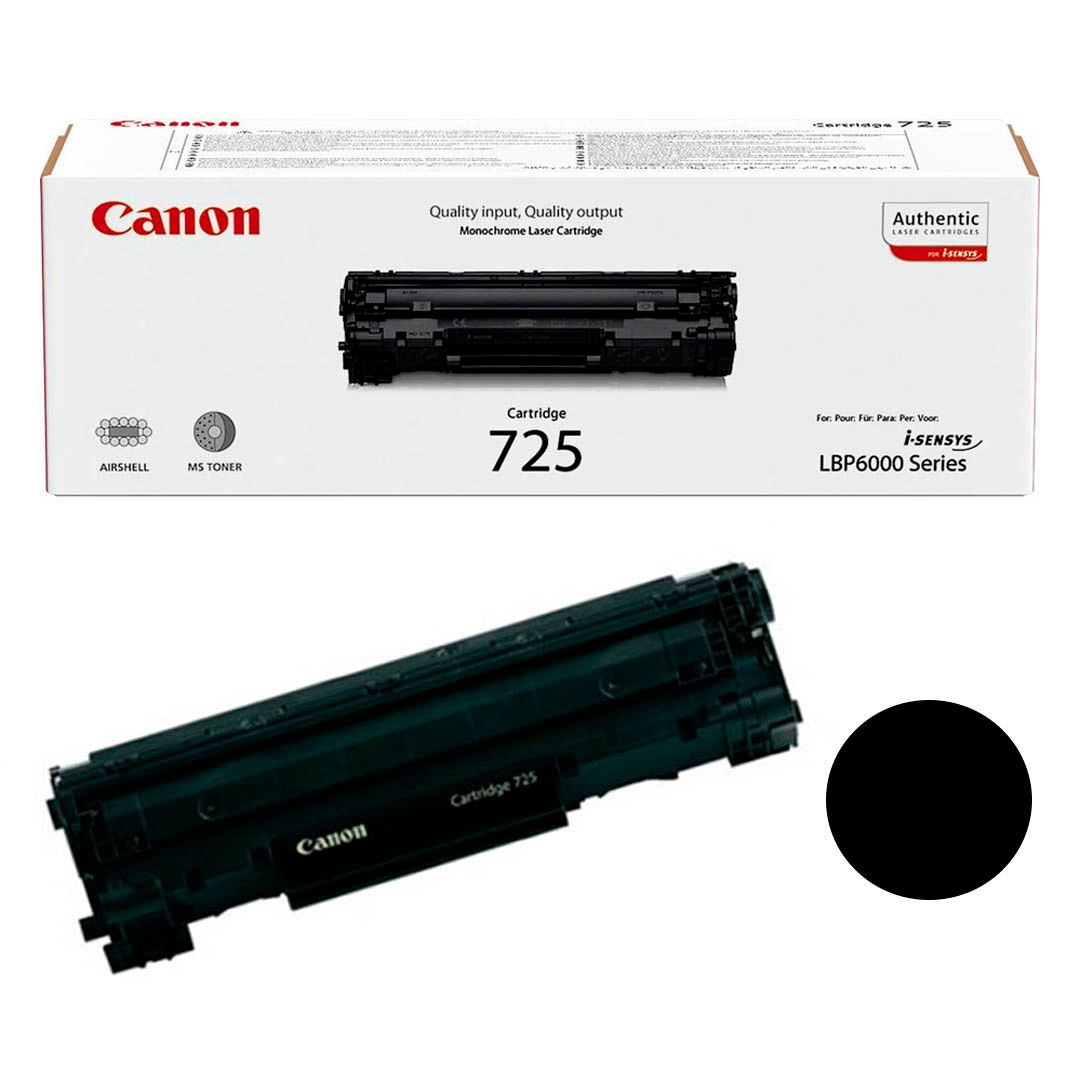 Картридж оригинальный Canon №725 для LBP-6000/6020/6030/MF3010, черный / Картриджи  черные