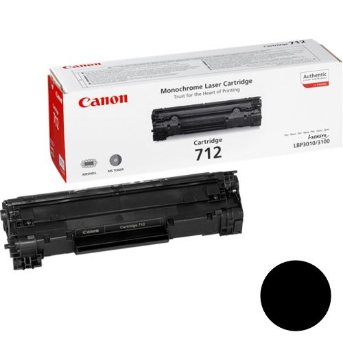 Картридж оригинальный Canon 712 для LBP-3010, LBP-3100, черный / Картриджи  черные