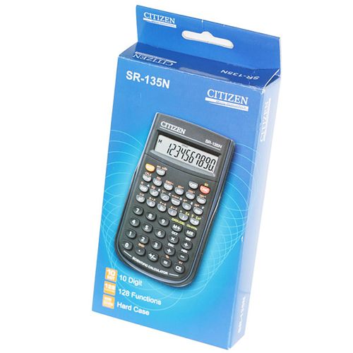 Калькулятор CITIZEN SR-135N инженерный, 8+2 разрядов, 154*84 мм / Калькуляторы карманные №3