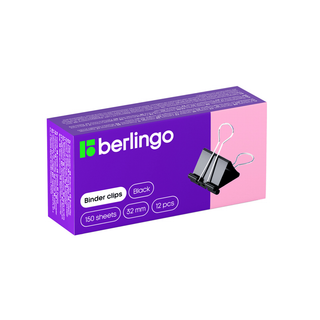 Қағаз қысқыштар Berlingo, 32 мм, 12 дана, қара / Қағаз қысқыштар oe.kz Қағаз қысқыштар Berlingo, 32 мм, 12 дана, қара / Қағаз қысқыштар