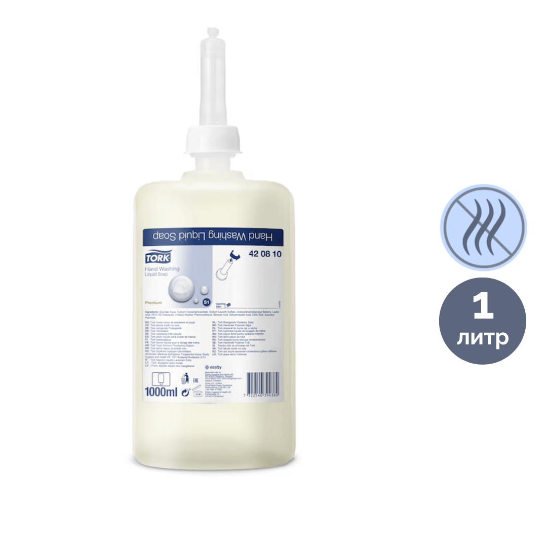Бөтелкедегі сұйық сабын Tork Premium Soap, 1л / Сұйық сабындар
