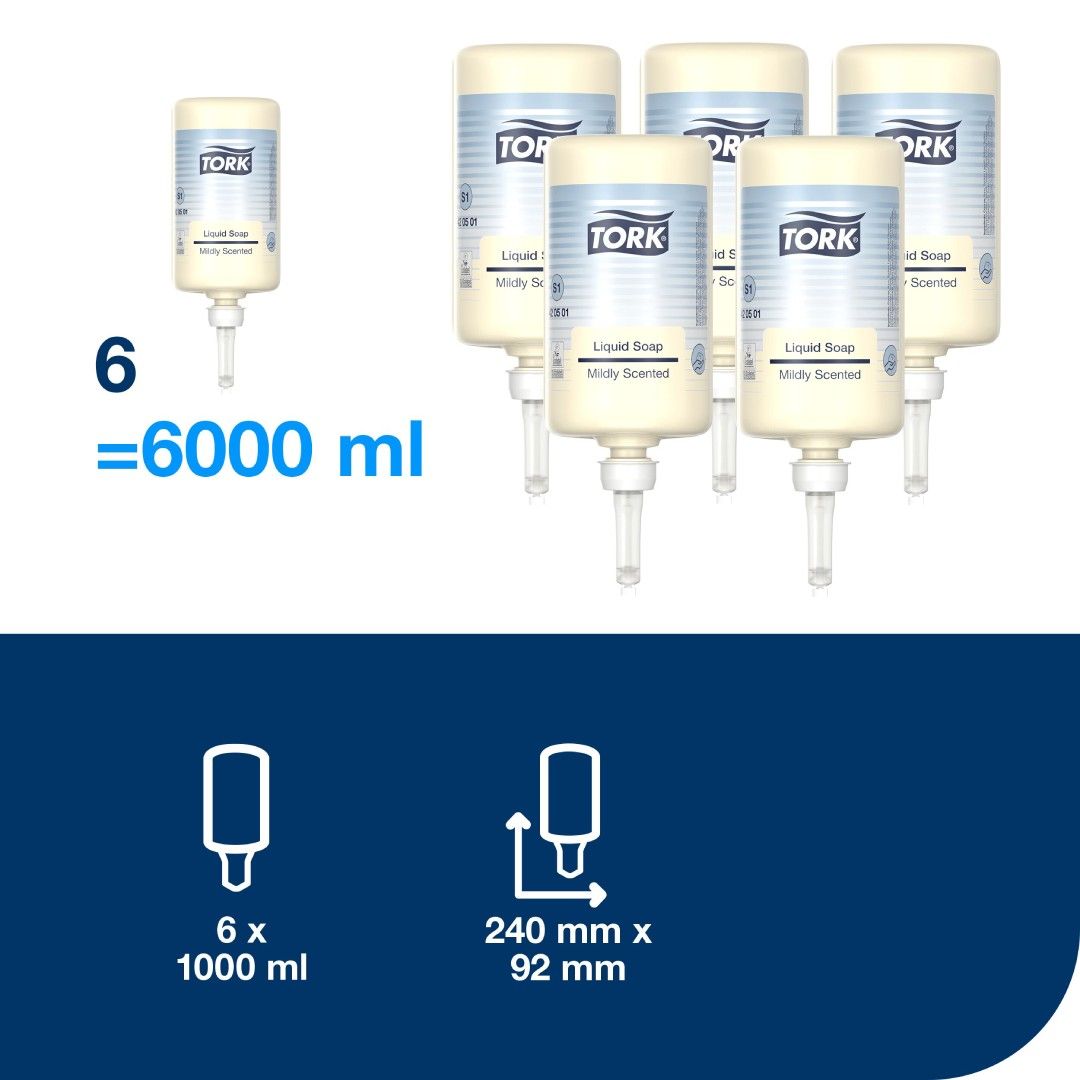 Бөтелкедегі сұйық сабын Tork Premium Soap, 1 л / Сұйық сабындар №4 oe.kz Бөтелкедегі сұйық сабын Tork Premium Soap, 1 л / Сұйық сабындар №4
