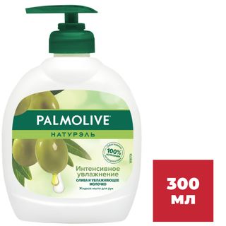 Жидкое мыло Palmolive "Олива и увлажняющее молочко", с дозатором, 300 мл. / Жидкое мыло