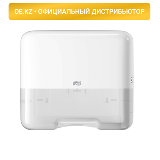Диспенсер-мини для полотенец Tork "Singlefold", сложение ZZ и C, пластик, белый / Диспенсеры для полотенец