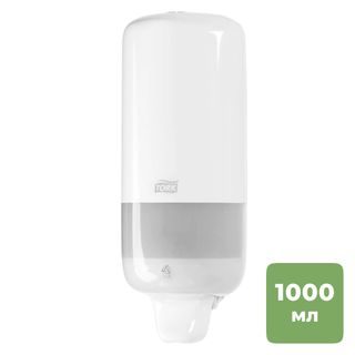 Диспенсер для жидкого мыла и мыла-спрея Tork Elevation, пластик, 1000 мл, белый / Диспенсеры для жидкого мыла