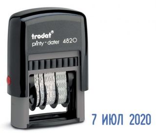 Күн қойғыш Trodat 4820, шрифт биіктігі 4 мм, пластик / Күн қойғыштар