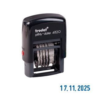 Күн қойғыш Trodat 4820 BANK, шрифт биіктігі 4 мм, пластик / Күн қойғыштар