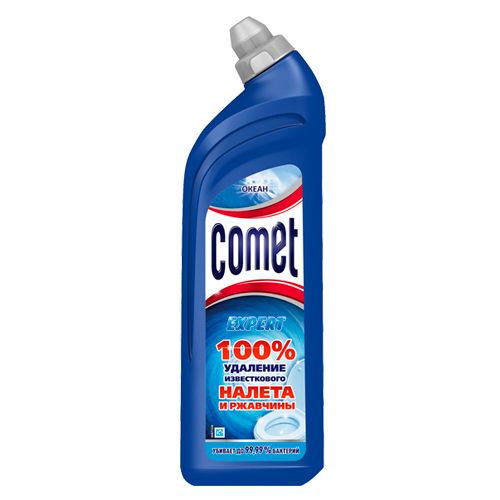 Средство для чистки унитаза Comet "Океан", 750 мл / Чистящие средства
