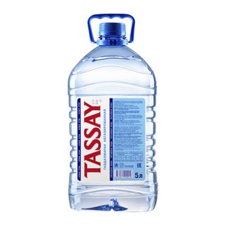 Вода негазированная питьевая "Tassay", 5 л, пластиковая бутылка / Вода питьевая