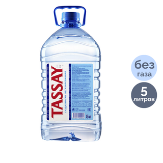 "Tassay" газдалмаған ауыз суы, 5 л, пластик бөтелке / Ауыз су