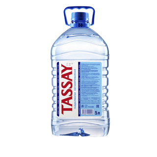 Вода негазированная питьевая "Tassay", 5 л, пластиковая бутылка / Вода питьевая