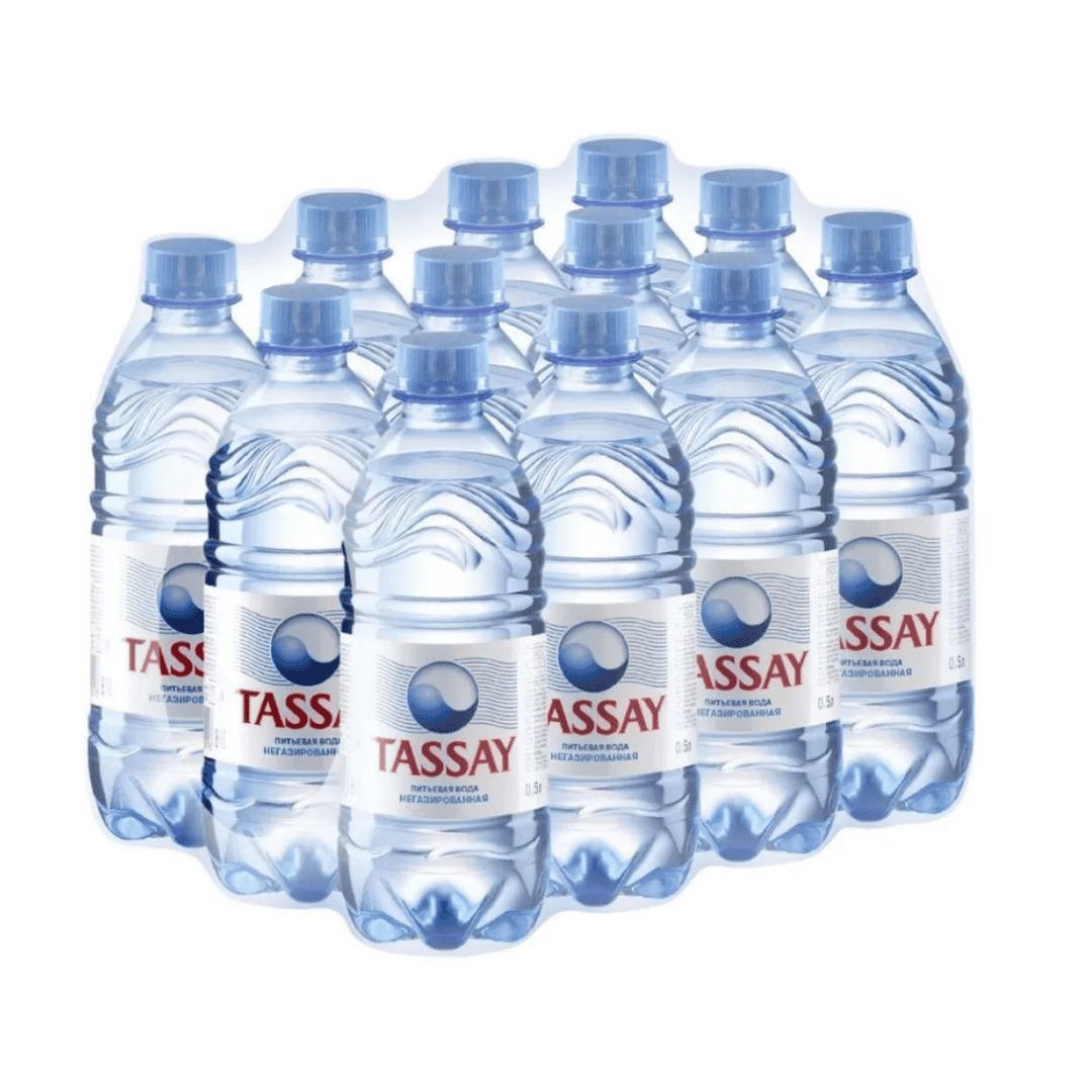 Вода негазированная питьевая "Tassay", 0,5 л, пластиковая бутылка / Вода питьевая №2