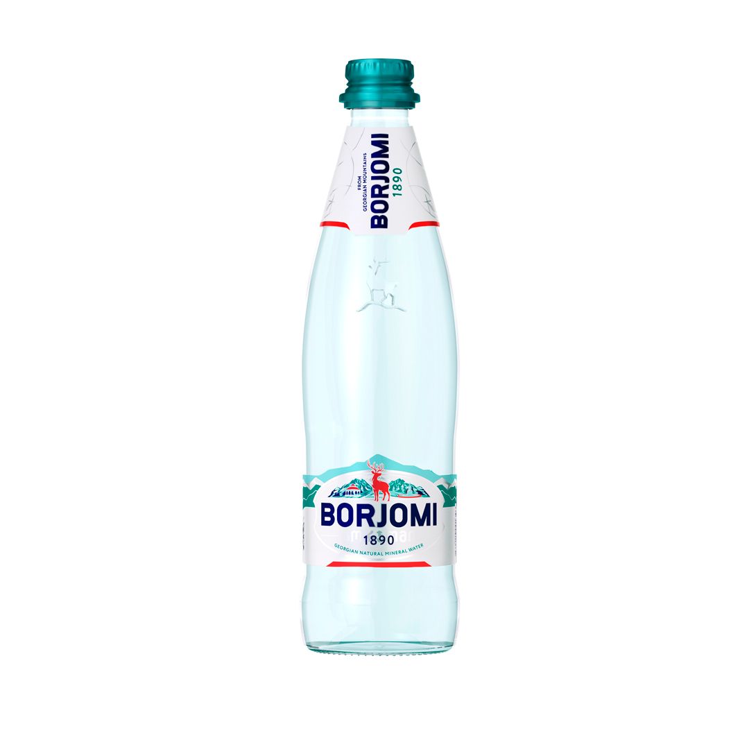 Вода минеральная "Боржоми", 0,5 л, стеклянная бутылка / Вода питьевая