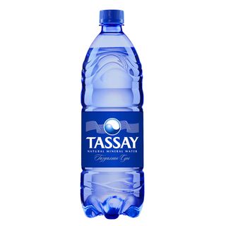 Вода газированная питьевая "Tassay", 1 л, пластиковая бутылка / Вода питьевая