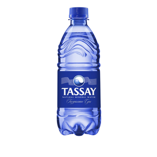 Вода газированная питьевая "Tassay", 0,5 л, пластиковая бутылка / Вода питьевая